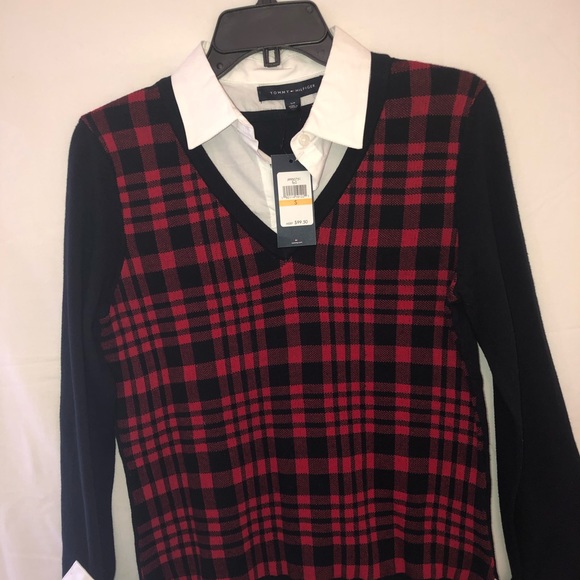 Tommy Hilfiger long sleeved collar shirt combo . - Picture 2 of 8